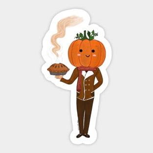 Mr. Pumpkin head sticker Sticker